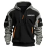 Simrad Exclusive Logo Hoodie Half Zipper Fishing QTFS290525A1SIM - Army Green