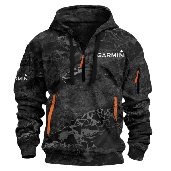 Garmin Fishing AU Exclusive Logo Hoodie Half Zipper HOFS060525AU2GA - Black