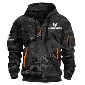 Minn Kota Fishing AU Exclusive Logo Hoodie Half Zipper HOFS060525AU2MNK - Black