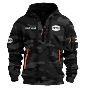 Penn Fishing Exclusive Logo Hoodie Half Zipper Fishing QTFS200525A1PES - Black