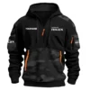 Toyota Hilux Ute Exclusive Logo Hoodie Half Zipper QTUT160525A3TH - Black