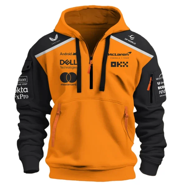 McLaren Formula One Exclusive Logo Hoodie Half Zipper BLF1290325A5MCLHDF - Image 2