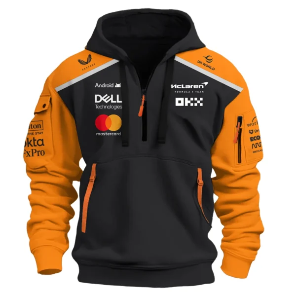 McLaren Formula One Exclusive Logo Hoodie Half Zipper BLF1290325A6MCLHDF - Image 2