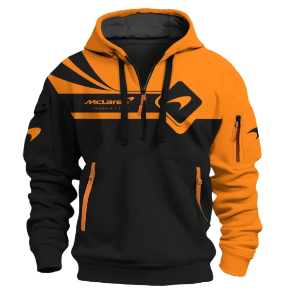 Oscar Piastri McLaren F1 Exclusive Logo Hoodie Half Zip BLMCL5525A33HZ - Image 2