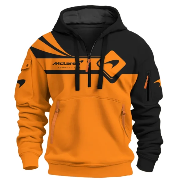 Oscar Piastri McLaren F1 Exclusive Logo Hoodie Half Zip BLMCL5525A43HZ - Image 2