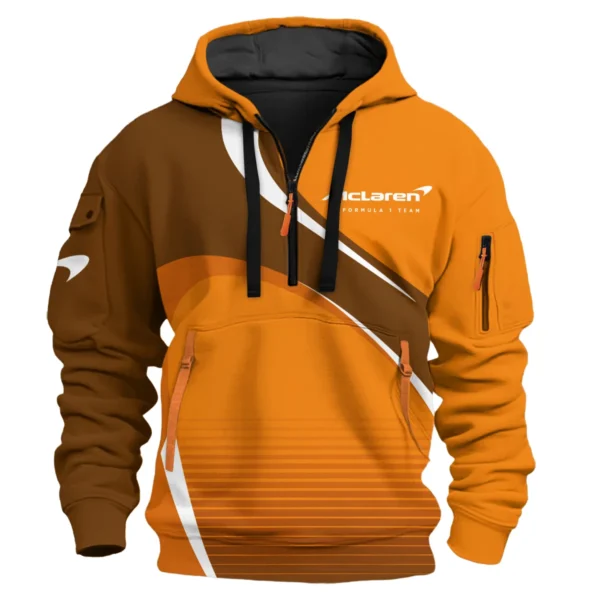 McLaren F1 Exclusive Logo Hoodie Half Zip BLMCL9525A23HZ - Image 2