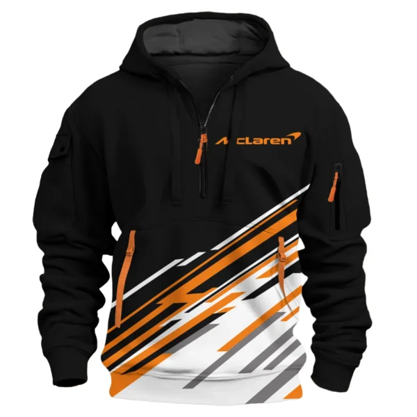 Oscar Piastri McLaren F1 Exclusive Logo Hoodie Half Zip BLOP10425A23HZ - Image 2