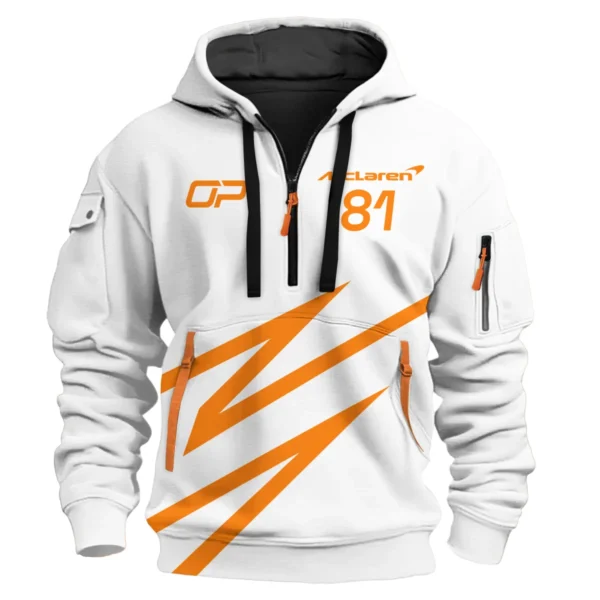 Oscar Piastri McLaren F1 Exclusive Logo Hoodie Half Zip BLOP10425A43HZ - Image 2