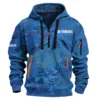 Yamaha Marine Fishing AU Exclusive Logo Hoodie Half Zipper HOFS060525AU2YMM - Blue