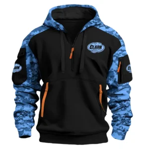 Clark Aluminium Boats Exclusive Logo Hoodie Half Zipper Fishing QTFS290525A1CAB - Blue