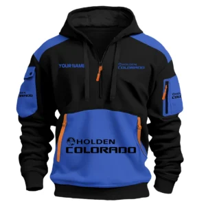 Holden Colorado Ute Exclusive Logo Hoodie Half Zipper QTUT160525A2HC - Blue