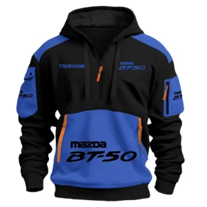 Mazda BT-50 Ute Exclusive Logo Hoodie Half Zipper QTUT160525A2MBT - Blue