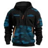 Isuzu D-MAX Ute Exclusive Logo Hoodie Half Zipper QTUT160525A3ID - Blue