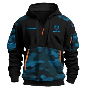 RAM Trucks Ute Exclusive Logo Hoodie Half Zipper QTUT160525A3RAM - Blue