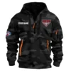 Essendon Bombers Australian Football League Exclusive Logo Hoodie Half Zipper HOAFL080525A01ESS - Black