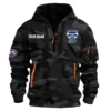 Geelong Cats Australian Football League Exclusive Logo Hoodie Half Zipper HOAFL080525A01GEEL - Black