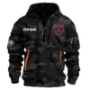 Melbourne Demons Australian Football League Exclusive Logo Hoodie Half Zipper HOAFL080525A01MELB - Black