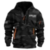 Yellowfin Plate Fishing AU Exclusive Logo Hoodie Half Zipper HOFS060525AU3YPB - Black