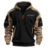 Dunbier Trailers Exclusive Logo Hoodie Half Zipper Fishing QTFS290525A1DT - Brown