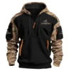Formosa Marine Exclusive Logo Hoodie Half Zipper Fishing QTFS290525A1FOM - Brown