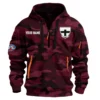 St Kilda Saints Australian Football League Exclusive Logo Hoodie Half Zipper HOAFL080525A01STK - Burgundy