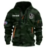Collingwood Magpies Australian Football League Exclusive Logo Hoodie Half Zipper HOAFL080525A01COLL - Dark Green