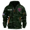 Melbourne Demons Australian Football League Exclusive Logo Hoodie Half Zipper HOAFL080525A01MELB - Dark Green