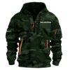 Bar Crusher Fishing AU Exclusive Logo Hoodie Half Zipper HOFS060525AU3BCR - Dark Green