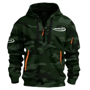 Hooker Boats Fishing AU Exclusive Logo Hoodie Half Zipper HOFS060525AU3HOO - Dark Green