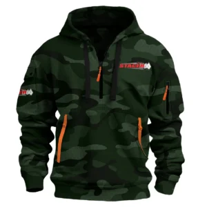Stacer Fishing AU Exclusive Logo Hoodie Half Zipper HOFS060525AU3STC - Dark Green