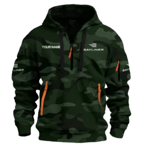 Bayliner Exclusive Logo Hoodie Half Zipper Fishing QTFS200525A1BYL - Dark Green