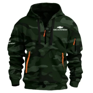 Chevrolet Silverado Ute Exclusive Logo Hoodie Half Zipper QTUT160525A1CS - Dark Green