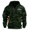 Ford Ranger Ute Exclusive Logo Hoodie Half Zipper QTUT160525A1FR - Dark Green