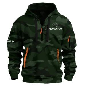 Nissan Navara Ute Exclusive Logo Hoodie Half Zipper QTUT160525A1NNA - Dark Green