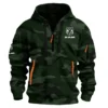 RAM Trucks Ute Exclusive Logo Hoodie Half Zipper QTUT160525A1RAM - Dark Green