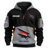 Adelaide Crows Australian Football League Exclusive Logo Hoodie Half Zipper HOAFL0090525A01ADEL - Gray