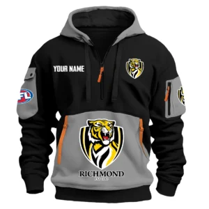Richmond Tigers Australian Football League Exclusive Logo Hoodie Half Zipper HOAFL0090525A01RICH - Gray