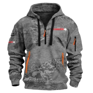 Stacer Fishing AU Exclusive Logo Hoodie Half Zipper HOFS060525AU2STC - Gray