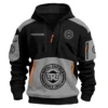 Royal Enfield Motorcycles  Exclusive Logo Hoodie Half Zipper QTMT160525A3ROY - Gray