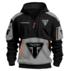 Triumph Motorcycles  Exclusive Logo Hoodie Half Zipper QTMT160525A3TRI - Gray