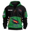 Adelaide Crows Australian Football League Exclusive Logo Hoodie Half Zipper HOAFL0090525A01ADEL - Green