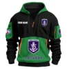 Fremantle Dockers Australian Football League Exclusive Logo Hoodie Half Zipper HOAFL0090525A01FRE - Green