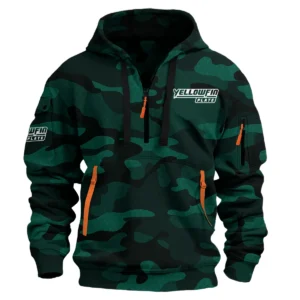 Yellowfin Plate Fishing AU Exclusive Logo Hoodie Half Zipper HOFS060525AU3YPB - Green