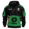 Yamaha Motorcycles  Exclusive Logo Hoodie Half Zipper QTMT160525A3YAM - Green