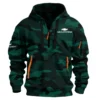 Chevrolet Silverado Ute Exclusive Logo Hoodie Half Zipper QTUT160525A1CS - Green