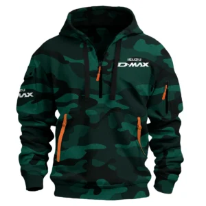 Isuzu D-MAX Ute Exclusive Logo Hoodie Half Zipper QTUT160525A1ID - Green