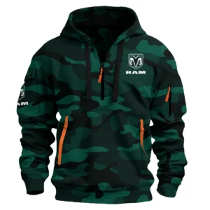 RAM Trucks Ute Exclusive Logo Hoodie Half Zipper QTUT160525A1RAM - Green