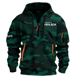 Toyota Hilux Ute Exclusive Logo Hoodie Half Zipper QTUT160525A1TH - Green