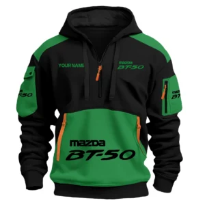 Mazda BT-50 Ute Exclusive Logo Hoodie Half Zipper QTUT160525A2MBT - Green