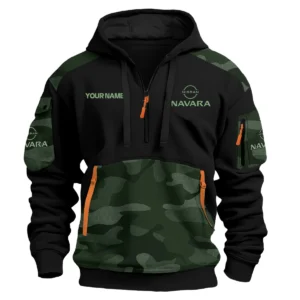 Nissan Navara Ute Exclusive Logo Hoodie Half Zipper QTUT160525A3NNA - Green